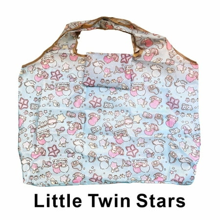 

Hello Kitty Kuromi Melody Cartoon Oxford Cloth Portable Folding Shopping Bag Environmentally Friendly Large Capacity Storage Bag Little Twin Stars
