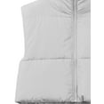 thumbnail image 4 of A2Y Women's Crop Lightweight Sleeveless Warm Padded Outerwear Puffer Vest Grey S, 4 of 4