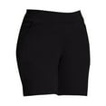 thumbnail image 2 of MPWEGNP Shorts for Women Women's Comfort Plus Size Thigh Slim Fit Shorts Fit Leggings Plus Size Athletic Casual Pocket Shorts Black, 2 of 5