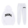 thumbnail image 4 of Little Outfits for Girls Sets Casual Winter Wear Trendy Printed Hooded Sweatshirt Fall Girls Clothes White Size 5-6T, 4 of 4