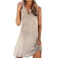 thumbnail image 1 of Besolor Robe à Paillettes pour Femmes 2024 Tendance à Encolure Goutte d'Eau Robe d'Été Scintillante Ligne A Fluide Plage Fête Mini Robes d'Été, 1 of 5