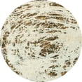 thumbnail image 1 of Ahgly Company Indoor Round Abstract Pale Gold Abstract Area Rugs, 7' Round, 1 of 6
