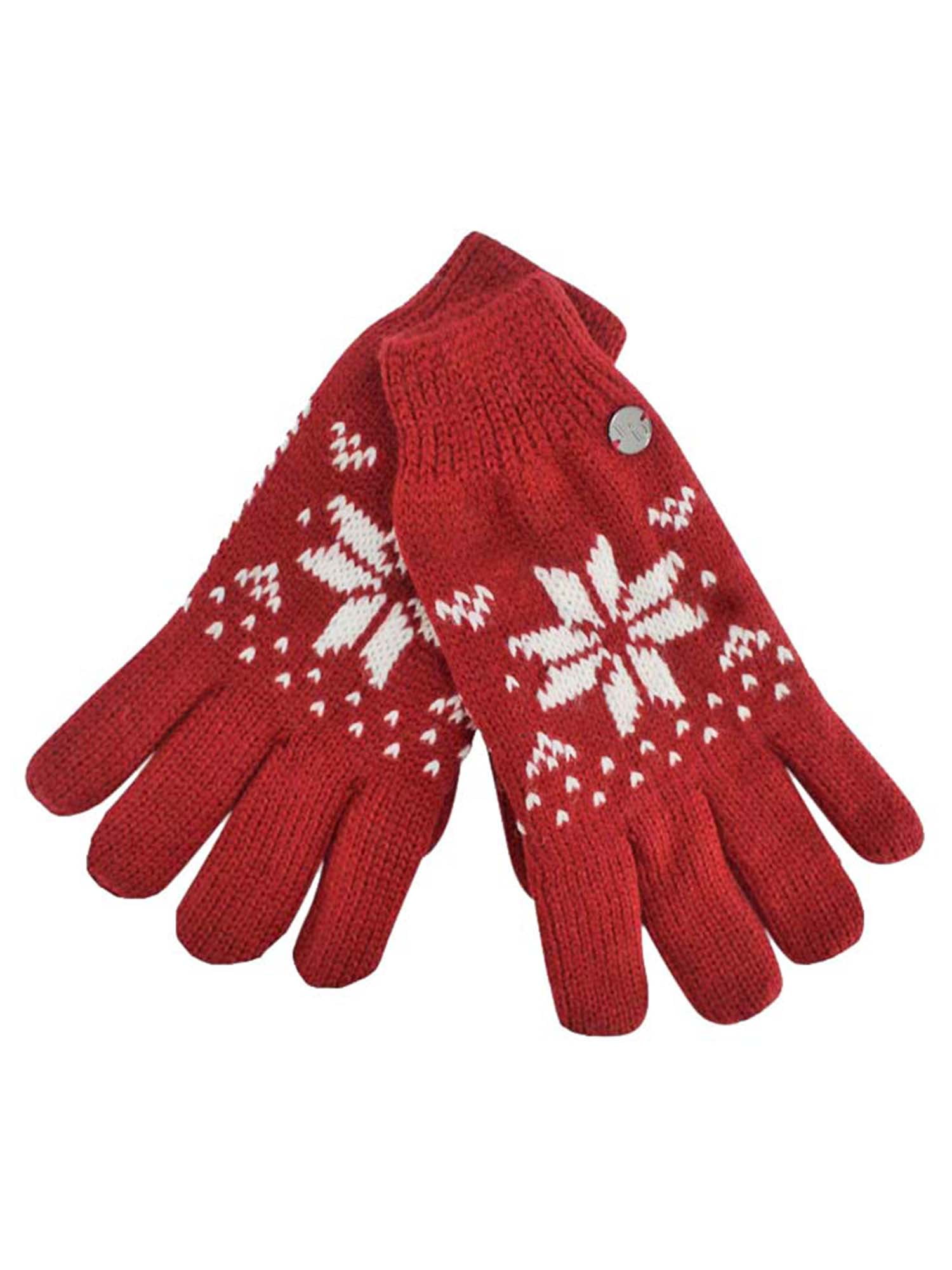 Unisex Cable Knitted Thinsulate Insulation Lined Gloves Thermal Winter Warm 