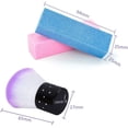 thumbnail image 5 of 10 Pack Nail Buffer Blocks Pink, Yellow, Blue 120 Grit Nail File With Nail Brush, Square Sponge Nail File For Professional Salons (random Color), 5 of 5