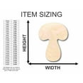 thumbnail image 2 of Unfinished Wood Mushroom Shape - Nature - Food - Craft - up to 46" DIY 42" / 1/2", 2 of 3