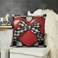thumbnail image 3 of YINGXI Valentines Day , Red Polka Dots Heart Bow Decor Throw Pillowcases Outdoor for Holiday Home Decorative 22x22in, 3 of 6
