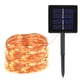 thumbnail image 4 of Cadena de luces LED de alambre de cobre, luces solares de alambre de cobre para exteriores, caja de batería impermeable, control remoto, 8 funciones, luz decorativa navideña, 4 of 4