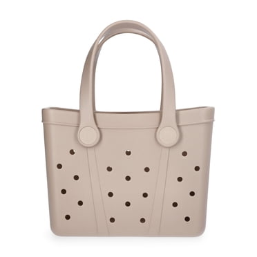Time and Tru Women's Lightweight Mini Beach Tote Bag, Tan