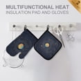 thumbnail image 4 of Yayeee Oven Mitts and Pot Holder Set of 2 Heat Resistant Kitchen Gloves Baking Hot Pad, Cat Planet, 4 of 5