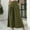 Army Green, variant on Summer Savings Clearance! PEZHADA Women's Culottes Linen Wide Leg Pants Elastic Waist Casual Palazzo Trousers with Pockets Capris Black