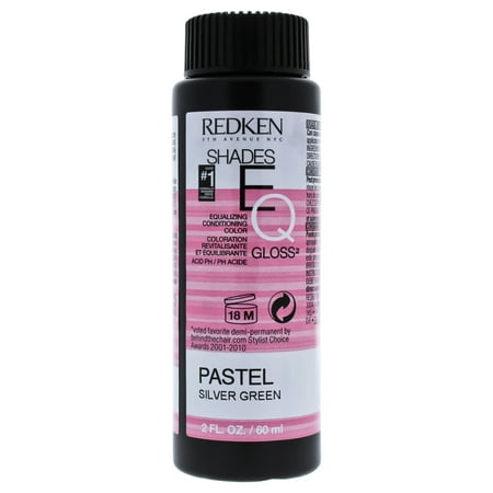 Shades EQ Color Gloss - Pastel Silver Green by Redken for Unisex - 2 oz Hair (Best Pastel Hair Dye For Dark Hair)