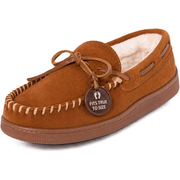 Minnetonka Mens Pile Lined Scuff Slippers Casual