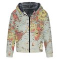 thumbnail image 3 of Lilgiuy Men's Winter Thick Coat Personalized Fashion Printed Long Sleeve Zipper Hooded Heavyweight Warm Coat for Cold Weather, 3 of 4