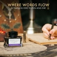 thumbnail image 4 of Wordsworth and Black Fountain Pen Ink Bottle (50 ml) Premium Luxury Edition, [Lavender Purple] Fountain Pens Bottled Ink; Classic Designed Bottle Smooth Flow 50 ml, 4 of 16