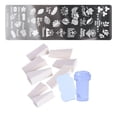 thumbnail image 1 of Nail Plate Stamping Template Set Stamper Scraper Estilo 1 - Estilo 5 Sunnimix Estampador de uñas, 1 of 8