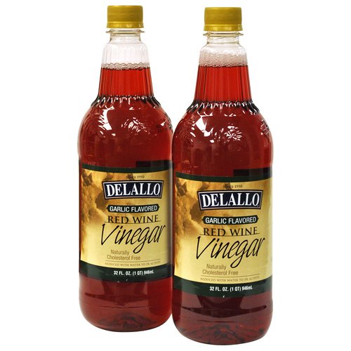 Delallo Garlic Flavored Red Wine Vinegar 32 Fl Oz Walmart Com Walmart Com