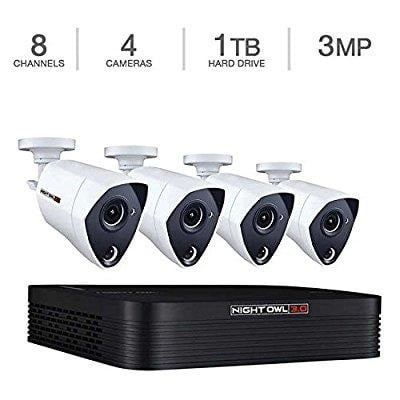 Night Owl 8-Channel 3MP Extreme HD 3.0 DVR 1TB, 4 3MP Wired Infrared Camera Security (Best Deals On Home Security Systems)
