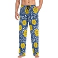 thumbnail image 4 of Floral Flamingo Pajama Pants Mens Lounge Pants Casual Men Pajama Bottoms with Pockets Drawstring, 4 of 7