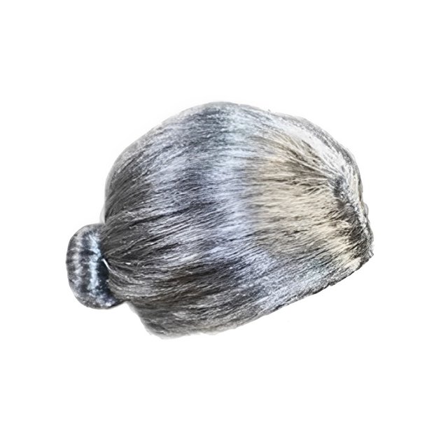 Vogacara Peluca Personaje Disfraz Peluquín diario Periwig Aspecto hermoso Toque cómodo con banda de ajuste para anciana Cuidado del cabello Gris Vogacara CE011474-02