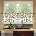 thumbnail image 4 of Yayeee Kitchen Curtains Tier Set of 2 Light Filtering 57"x36" Over Sink Window Panels, Green Vegetables Pattern, 4 of 7