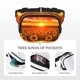thumbnail image 5 of Fotbe Sunset Golden Sunflower Field Cangurera Cuadrada con Estampado de Doble Capa, Bolsa de Cintura Ajustable Mini para Hombres y Mujeres, 5 of 9