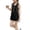 Black, variant on Girls 2 Piece Outfit Vest & Pleated Skirt Set Stretchy Waist Black Preppy School Casual Tween Clothes 7-12 Years,Size 9-10T