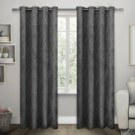 Curtains Ideas 54 curtain panels : Twig Insulated Woven Blackout Grommet Top Window Curtain Panels ...