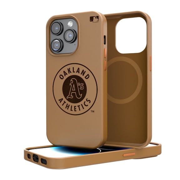 Brown Oakland Athletics iPhone Magnetic Bump Case