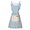 Blue, variant on Yammee Cooking Apron Design Cotton Linen Blend Ergonomic Pocket Kitchen Essential Apparel