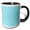 Black/White, variant on 3drose, Blue and White Polka Dot Print, 11oz Magic Transforming Mug