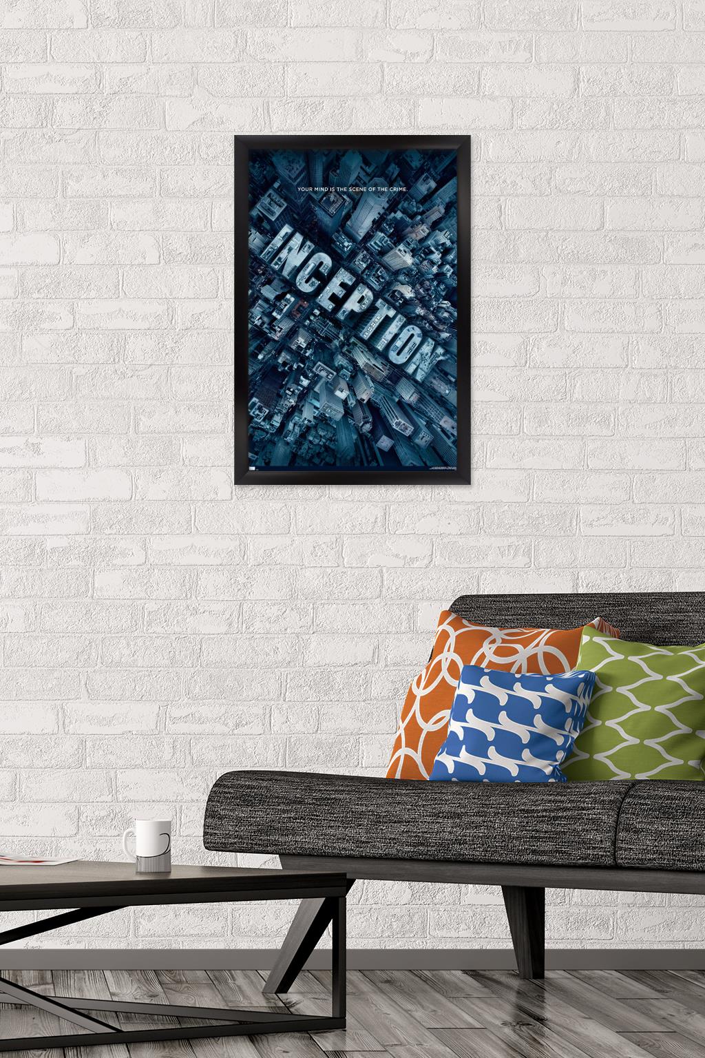 Inception - One Sheet Wall Poster, 14.725" x 22.375" Framed