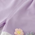 thumbnail image 5 of XZNPDUCQ Toddler Girls Short Sleeve Polo T Shirts Top and Elastic Shorts Cartoon Print Set 2Pcs Summer Set kids Casual Elastic Shorts 2Pcs Dailywear Purple，12-18 Months, 5 of 9