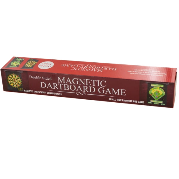 2 In 1 Double-Sided Magnetic Dartboard Game (Pack Of 4) by Bulk Buys