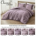 thumbnail image 5 of Chezmoi Collection Nora 2-Piece Mauve Ruffled Edge Trim Microfiber Comforter Set, Twin Size, 5 of 9