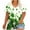 Z02_Green, variant on TKLPEHG Women Plus Size Tops St. Patricks Day Shirts V Neck Short Sleeve Tshirts Oversized Shamrock Print T Shirt (Green,XXXL)