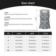 thumbnail image 4 of Sigee Popcorn On Blue Lines for Women's Workout Tank Top,Running Tank Tops,Sleeveless Gym ClothesMedium, 4 of 8