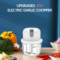Electric Mini Garlic Chopper, 100ML Food Chopper Garlic Mincer USB, Vegetable Chopper, Onion Chopper, Portable Small Food Processor For Garlic, Ginger, Chili, Vegetables, Chop, Mince, & Blend In Seco