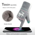 thumbnail image 3 of Winter Touch Screen Gloves Snow Flower Printing Keep Warm for Women and Men, 3 of 6