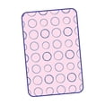 thumbnail image 4 of Tabla de planchar antivaho plegable, almohadilla de planchado, almohadilla de vapor para ropa para viajar Círculo rojo L, 4 of 9