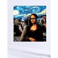 thumbnail image 4 of Womens Graphic T-Shirt - Bold Oil Painting Figure Print - Comfortable Sportswear Top with Short Sleeves and Crew Neck - Trendy Fitness Wear for Active Women, 4 of 7