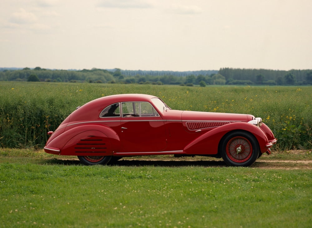 1939 Alfa Romeo 8C 2900B Lungo Berlinetta 30 litre supercharged Inline-8 engine developing 180bhp Designed by the legendary Vittorio Jano body developed by Touring Country of origin Italy Canvas Art -