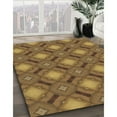 thumbnail image 3 of Ahgly Company Machine Washable Indoor Square Transitional Saddle Brown Area Rugs, 6' Square, 3 of 7