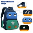 thumbnail image 6 of Forestfish Mini Backpacks ,Cute Backpacks Book Bags (Robot)Blue+Green, 6 of 6