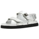 thumbnail image 1 of Sandalia Steve Madden Mona de Cuero Plata con Suela Plana, 1 of 7