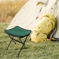 thumbnail image 6 of Folding Stool Ultralight Foldable Chair Fishing Stool Folding Camping Chair Green, 6 of 8