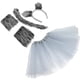 thumbnail image 3 of GOOHOCHY 1 Juego de disfraz de lobo, diadema con orejas de lobo, guantes de cola, accesorios de falda tutú, decoraciones de fiesta de Cosplay de animales, 3 of 7
