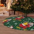 thumbnail image 6 of Rateoe Vintage Santa Skiing Green Plaid Print Christmas Tree Skirt 36" for Xmas Holiday New Year Party Circle Tree Mat Ornaments Decoration, 6 of 7