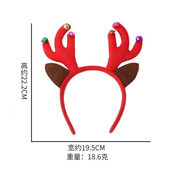 Venta al por mayor de regalos de navidad Astas de Papá Noel Diadema de Navidad Niños Adultos Ofertas de fiestas de Navidad Accesorios para el cabello Diadema de Navidad