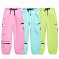 thumbnail image 4 of Pantalones de esquí para hombre y mujer, de una sola tabla, de doble tabla, para invierno, para exteriores, resistentes al viento, impermeables, cálidos, 4 of 5