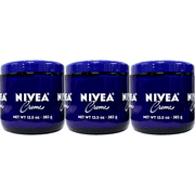 NIVEA CrÃ¨me Body, Face & Hand Moisturizing Cream - 13.5 oz Glass Jar Pack of 3